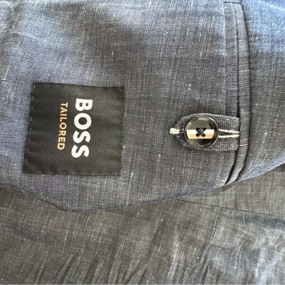 Boss Navy Charcoal Suit